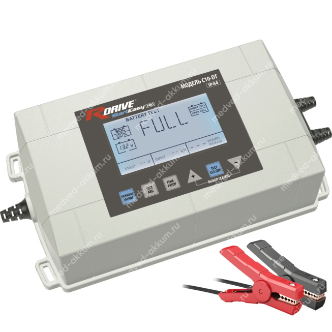 Зарядно-диагностический центр RDrive StartEasy PRO C10-DT, 12V, 10A