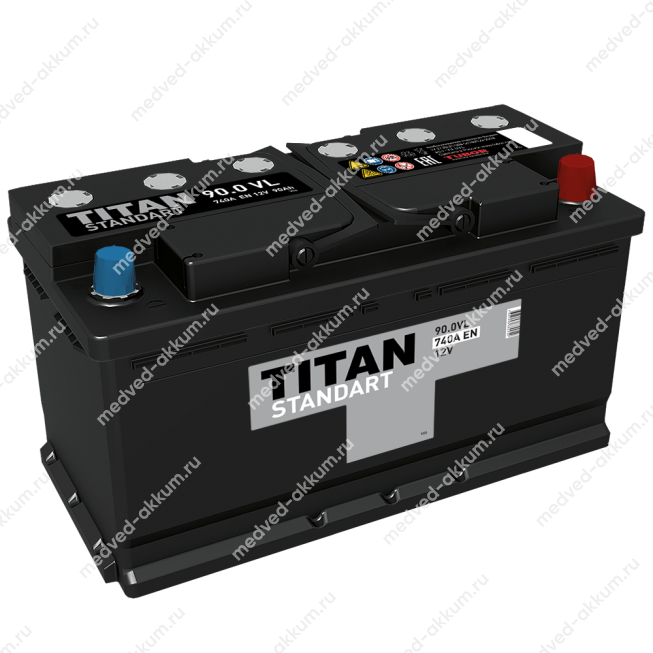 Titan Standart 90 Ач обр. L5