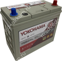 Yokohama 60 Ач обр. тонк.кл. 75B24L