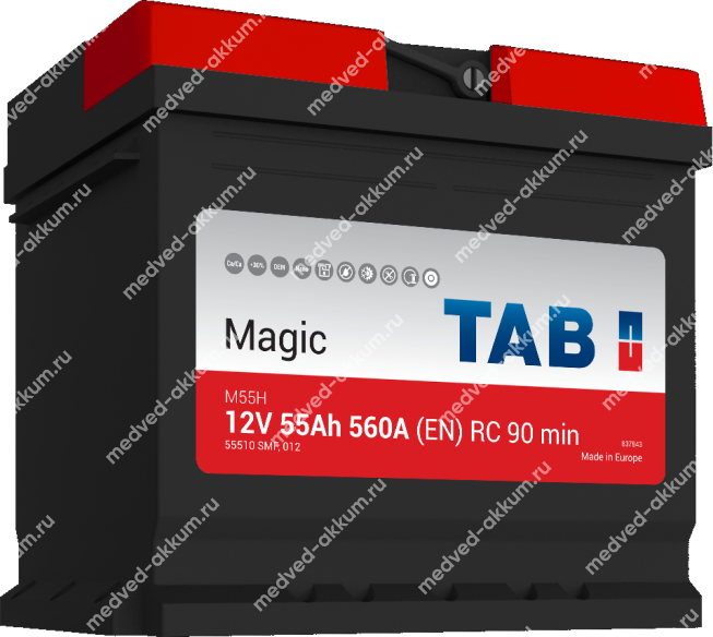 TAB Magic 55 Ач обр. L1 (55510)