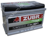 ZUBR Premium 77 Ач обр.низ. LB3