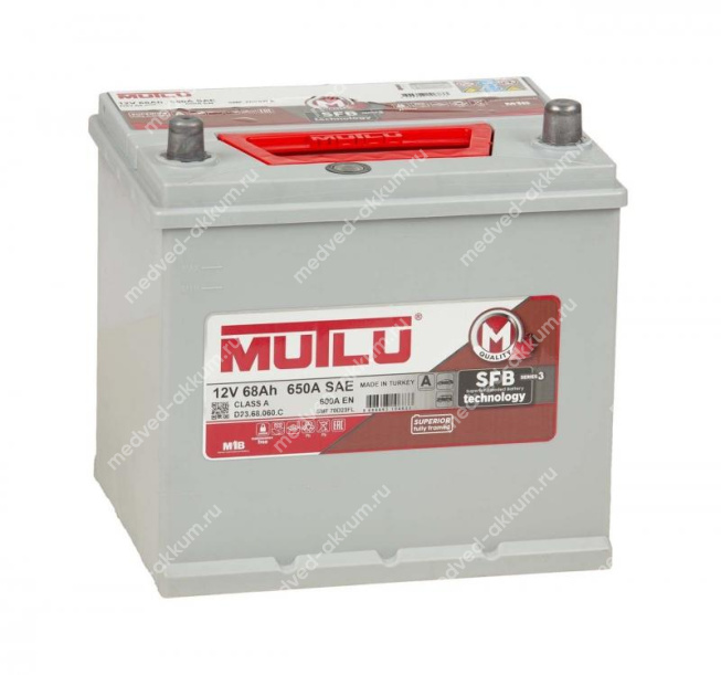 Mutlu Asia SFB 68 Ач обр. 75D23FL (борт.)