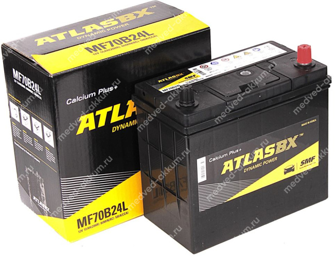 Atlas SMF 55 Ач обр. MF70B24L