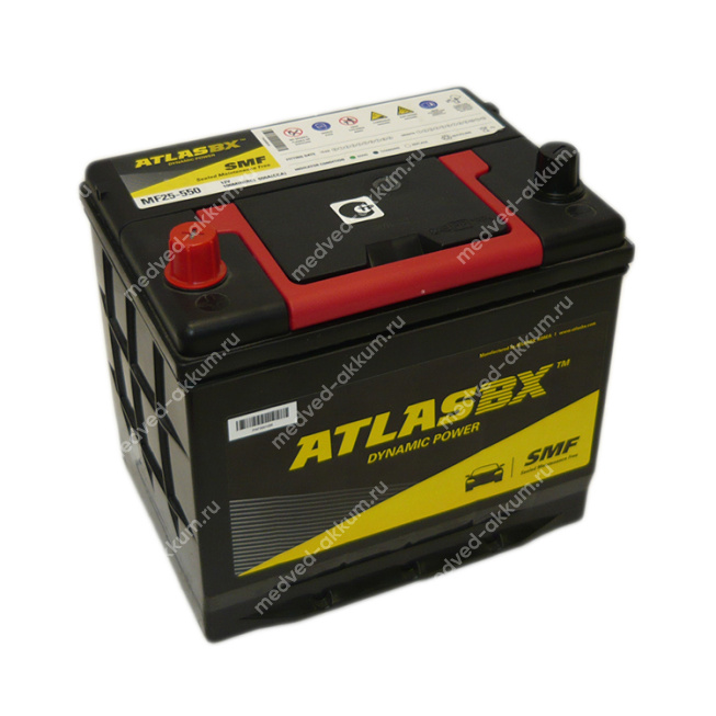 Atlas MF 60 Ач пр. 25-550 борт.