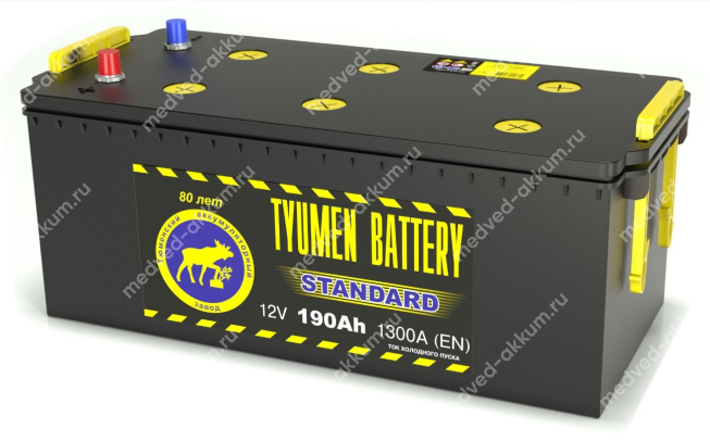 Тюмень Standard 190 Ач рос. сух. B