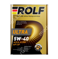 Масло моторное ROLF Ultra 5W-40, SP, A3/B4 (4л.) синт. ж/б