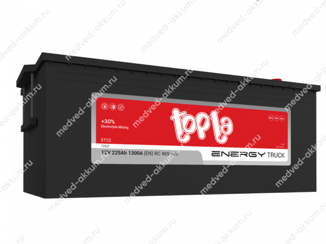 TOPLA Truck Energy 225 Ач евро C