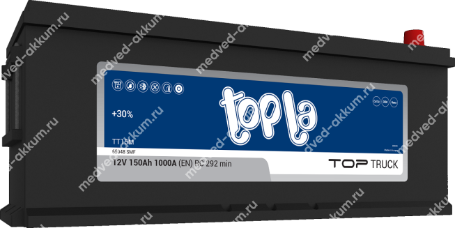 TOPLA Top Truck 150 Ач евро A (MAC110)