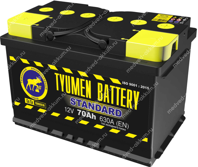 Тюмень Standard 70 Ач пр. L3