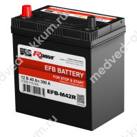 RDrive OEM EFB-M42R 40 Ач пр. B20R узк.кл. (31500-TY0-505 HONDA)