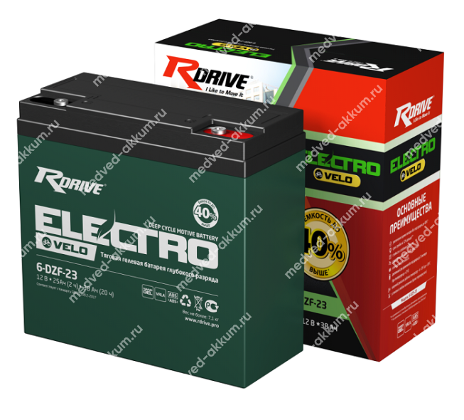 RDrive Electro Velo AGM 38 Ач 6-DZF-23