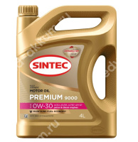 Масло моторное Sintec Premium 9000 0W-30, SP/CF, A5/B5 (4л.) синт.