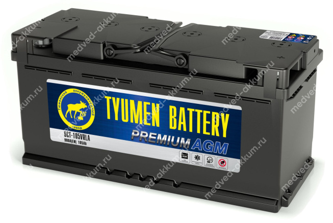 Тюмень Premium AGM 105 Ач обр. L6