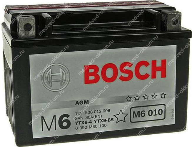 Bosch 8 Ач 508012008 AGM