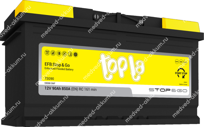TOPLA EFB Stop&Go 90 Ач обр. L5 59088