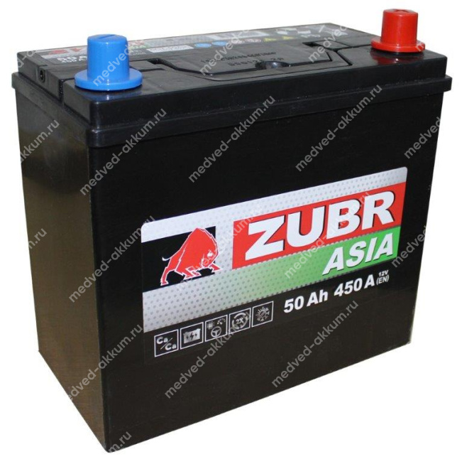 ZUBR Premium Asia 50 Ач обр. B24L