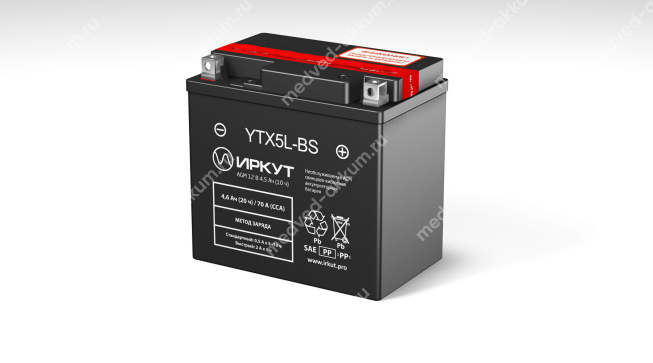 Иркут 4,6 Ач YTX5L-BS AGM