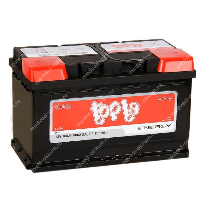TOPLA Energy 100 Ач обр. 59249 E100V L4